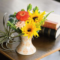 ヘッズ ハンドメイドプリントフラワーベース-28(2個) HNP-FB28 1セット(4パック×2個)（直送品）