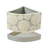 ヘッズ ハンドメイドプリントフラワーポット-16(2個) HNP-FPO16 1セット(4パック×2個)（直送品）