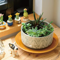 ヘッズ ハンドメイドプリントフラワーポット-22(1個) HNP-FPO22 1セット(4パック×1個)（直送品）