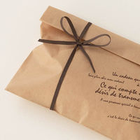 ヘッズ コットンブレンドリボン-3/ブラウン4mm(1巻) M-SNR3 1セット(10パック×1巻)（直送品）