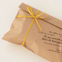 ヘッズ コットンブレンドリボン-4/マスタード4mm(1巻) M-SNR4 1セット(10パック×1巻)（直送品）