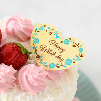 ヘッズ ホワイトデイケーキピック-4(100枚) WD-PC4 1セット(10パック×100枚)（直送品）