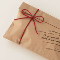 ヘッズ ワックスジュートロープ-1/レッド(1巻) WJR-R1 1セット(10パック×1巻)（直送品）