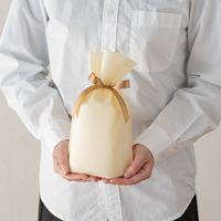 ヘッズ 2重不織布リボン付バッグ-XS/クリーム DFC-RBXS 1組(20枚)