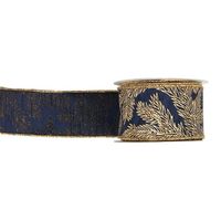 ホワイエ WR HOLLY GLITTER PRINTED BLUE 6.3cm 9600008 1個（直送品）