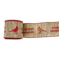 ホワイエ WR CARDINAL BIRD EMBROID BLACK/RED10cm 9600041 1個（直送品）