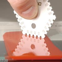 アズワン 角形ウェットフィルム膜厚計 測定範囲:20~370μm SP4000 1個 4-4771-01（直送品）