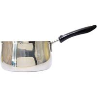 高儀 TAKAGI 三層鋼ステンレス両口ミルクパン 14cm MNー14 4907052853720 1個（直送品）