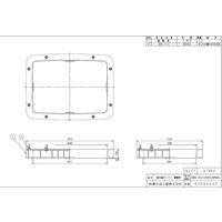前澤化成工業 量水器ボックス 調整枠 MBSー75X100ボルトツキ65L MBS-0075X0100ボルトツキ0065L 1個（直送品）