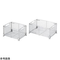 アズワン 折りたたみステンレスバスケット 450×300×216mm OB-2 1個 4-3905-02（直送品）