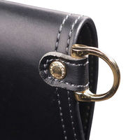 腰袋薄型２段（黒金） AB-32BG 1個 フジ矢（直送品）