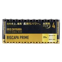 アイリスオーヤマ BIGCAPA PRIME 大容量アルカリ乾電池 単4形 LR03BP/20P 1パック(20本入)