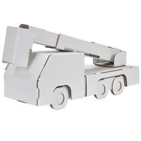 hacomo のりものシリーズ 消防車 ダンボール工作キット 4562201012320 1セット(6個)
