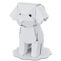 hacomo kids 動物シリーズ トイプードル ダンボール工作キット 4562201014249 1セット(10個)