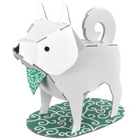 hacomo kids 動物シリーズ しばいぬ ダンボール工作キット 4562201014232 1セット(10個)