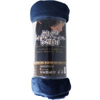 iiもの本舗 ふわふわマイクロファイバーひざ掛け 70×100cm ネイビー 4589596693828 1枚入×4セット（直送品）