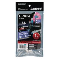 LANケーブル 1m Cat6A準拠 スリム 縦スイング×横スイング ブルー LD-GPATWV/BU10 1個 エレコム