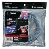 LANケーブル 10m Cat6A準拠 スリム 縦スイング×横スイング ブルー LD-GPATWV/BU100 1個 エレコム