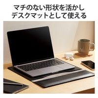 パソコンケース 14インチ MacBook Air/Pro ソフトレザー ブラック BM-IBSVW03BK エレコム 1個