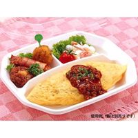 弁当容器　BF-253 ホワイト本体　400枚(50枚×8) 0140253000075　シーピー化成（直送品）