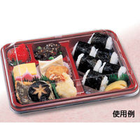 弁当容器　BF弁当6 赤本体　800枚(50枚×16) 0141006000515　シーピー化成（直送品）