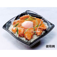 どんぶり容器　BF丼22 黒本体　900枚(50枚×18) 0142122000525　シーピー化成（直送品）