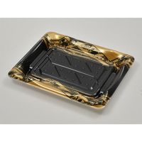 寿司容器　SF港23 八重波黒 本体　1200枚(50枚×24) 0276423002765　シーピー化成（直送品）