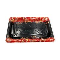 寿司容器　SF港24 嘉祥黒 本体　900枚(50枚×18) 0276424006745　シーピー化成（直送品）