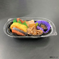 弁当容器　BFNプランチ21 黒中皿　1200枚(50枚×24) 0280821000523　シーピー化成（直送品）