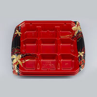 弁当容器　BFN味音(みおん)13-1 結花赤本体　400枚(50枚×8) 0281013014295　シーピー化成（直送品）