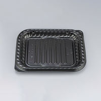 オードブル容器　BFNプレスク4 黒本体　400枚(50枚×8) 0281104000525　シーピー化成（直送品）