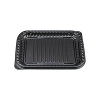 オードブル容器　BFNプレスク5 黒本体　400枚(50枚×8) 0281105000525　シーピー化成（直送品）