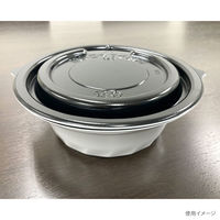 どんぶり容器　VK-820 黒共内嵌合蓋　400枚(50枚×8) 0300820700528　シーピー化成（直送品）