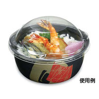 どんぶり容器　丼115 黒つづみ本体　1000枚(50枚×20) 0356115001145　シーピー化成（直送品）