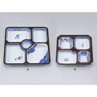 仕出弁当　NU-250-B染付御膳 中仕切　160枚(20枚×8) 0390250202493　シーピー化成（直送品）