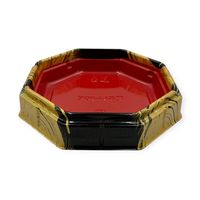 寿司容器　ちらし寿司容器 BFハカマ 八角17雅赤 本体(N)　600枚(50枚×12) 0746717000855　シーピー化成（直送品）