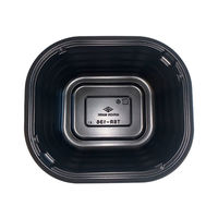 タカギ産業 どんぶり容器 TSR-136 黒 本体 1000枚(50枚×20) 2004683 1ケース(1000枚入(50枚×20袋))（直送品）