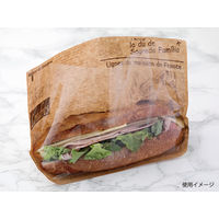 パン袋 エコ・フィールド(ヨーロピアン柄)茶【weeco】 大阪ポリエチレン 3000枚(100枚×30) 9617（直送品）