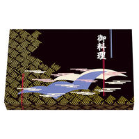 仕出弁当 90-60山波ワンピース・中仕切90-60A白セット 300枚(50枚×6) BSBP-06838（直送品）