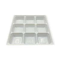 北原産業 弁当容器 中仕切80-80 白 300枚(50枚×6) CB-8170 1ケース(300枚入(50枚×6袋))（直送品）