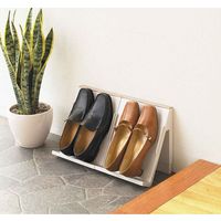 伊勢藤 シューズラック 壁面収納 同色2個入り アイボリー 235783 1個