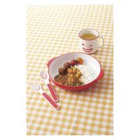 竹中 フォーク ノーティ キッズフォーク 洋食器 樹脂製 日本製 レッド 279905 1個（直送品）