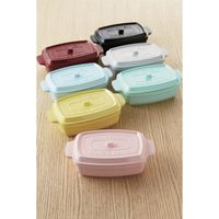 竹中 弁当箱 ココポット 600ml 1段 レクタングル ライトレモン 282650 1個（直送品）