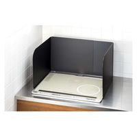 高木金属工業 レンジガード 伸縮式 3面タイプ フッ素加工コーティング システムキッチンガード 289979 1個（直送品）