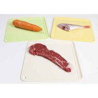 伊原企販 まな板 22x22cm スマートカッティングボード NATURE ネイチャー グリーン 325736 1個（直送品）