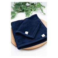 旭紡績 フェイスタオル 泉州 34×80cm いとやのタオル ペルーコットン 日本製 紺 327636 1個（直送品）