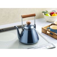 高木金属工業 ケトル 1.7L IH対応 オニキスブルー ホーロードリップケトル 329934 1個（直送品）