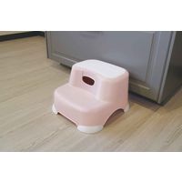 錦化成 踏み台 ビーンズ・ステップ 2段 滑り止め 耐荷重 100キロ ピンクベージュ 379857 1個