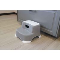 錦化成 踏み台 ビーンズ・ステップ 2段 滑り止め 耐荷重 100キロ グレー 379859 1個