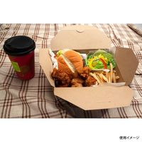 弁当容器 マッチングBOX クラフトK170無地【weeco】 240枚(30枚×8) 135071 1ケース(240枚入(30枚×8袋))（直送品）